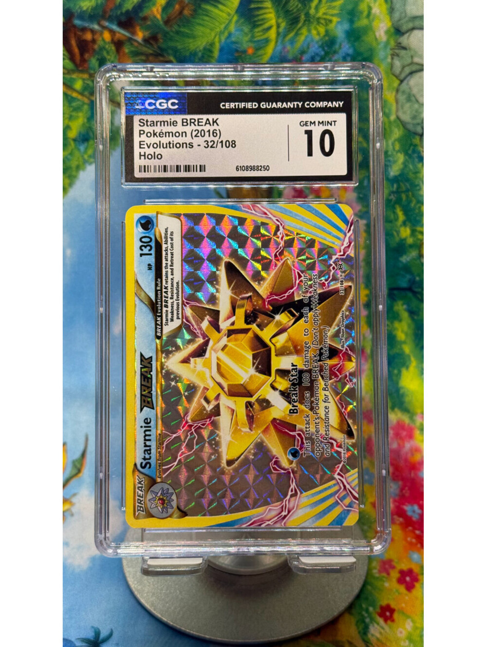 Starmie BREAK Pokémon Evolutions No. 32/108 2016 Holo CGC 10